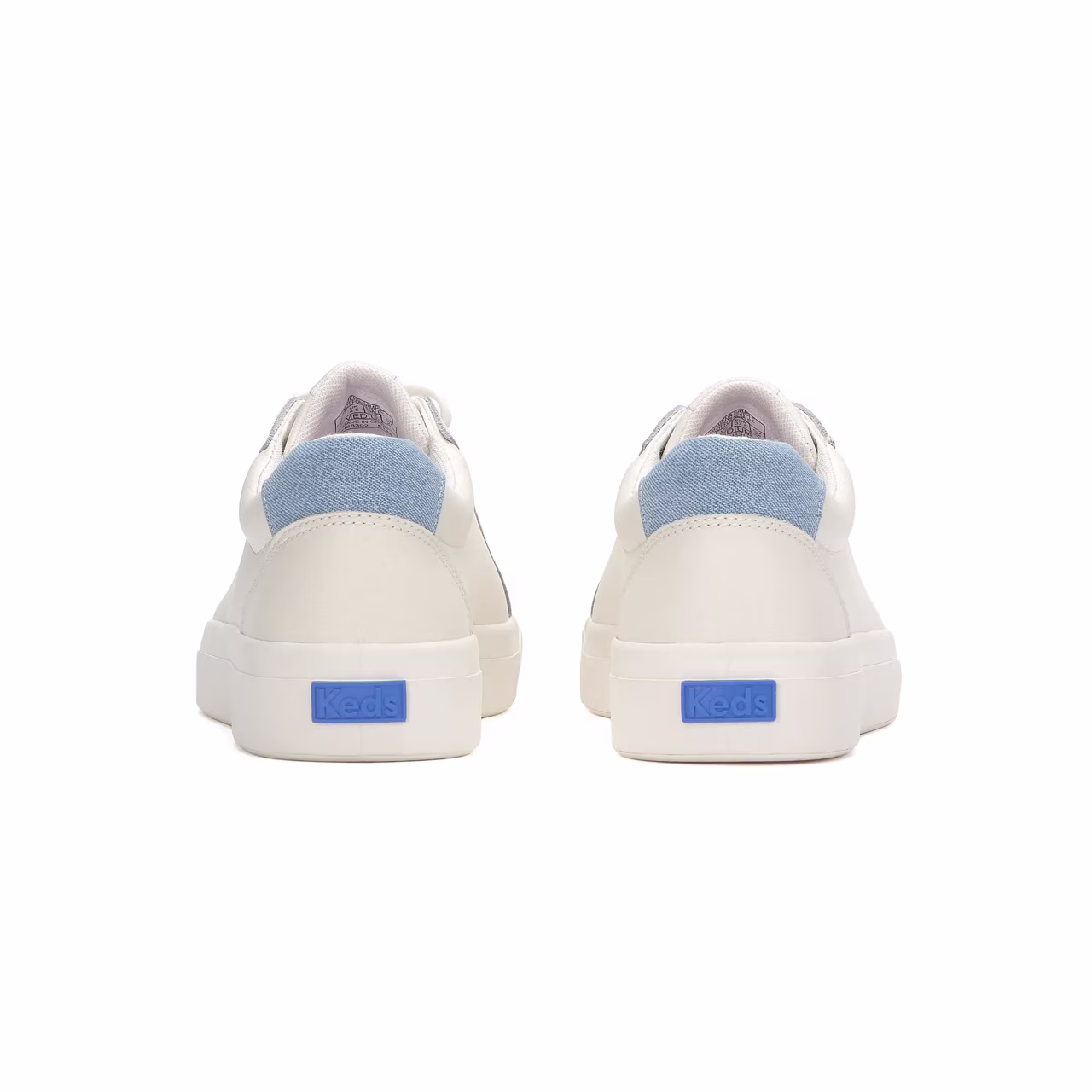 TENIS FEMENINO KEDS PURSUIT LEATHER DENIM HEEL FOB – foto 3